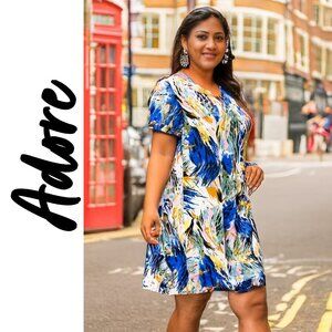 Adore Paintbrush Dress – Spanish Designer – Size Large 🎨✨